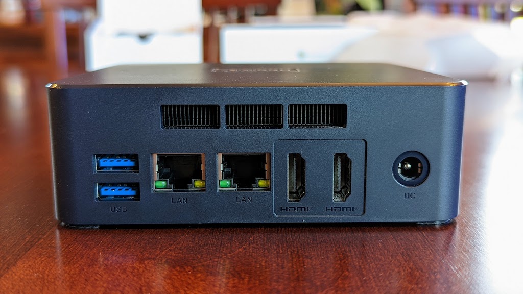 Back view of the Beelink U59 Pro