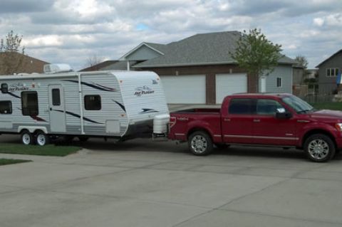 2012 F-150 Ecoboost towing a 2011 Jayco Jay Flight 26BH