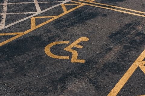 handicapped parking spot